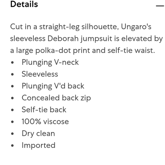 NWT Emanuel Ungaro Deborah Sleevless Jumpsuit Polka Dot - Picture 5 of 14